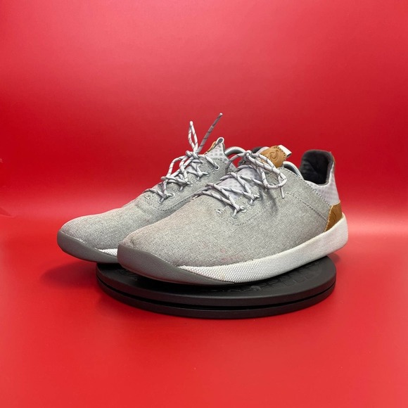 Mens Olukai Nanea Lo Round Toe Casual Sneakers Size 11 Gray White - Picture 2 of 5